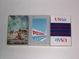 3 packs Vintage Playing Cards Delta Fort Lauderdale;Piedmont; USair - £19.66 GBP