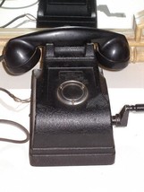 Federal Telephone Radio Corporation Bakelite and Metal Crank Handle Phone - £55.78 GBP