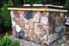 #OAF-03 Fieldstone Concrete Molds (12) Makes 100s of Garden Patio or Wall Stones image 5