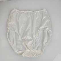 Vtg Warner&#39;s Perfect Measure Nylon Hi-Cut Panties Briefs Granny Sissy L 7 - $39.59