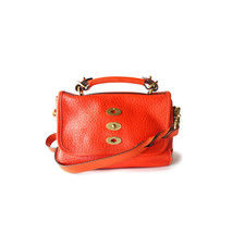 Mulberry Bag Small &#39;bryn&#39; Shiny Grain Leather Crossbody Flame *Primo* - £497.50 GBP