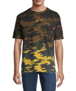 Eleven Paris Men's Camo Tee - Acid Green - Size large - $29.97