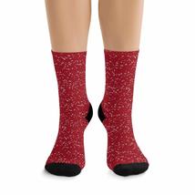 Snow Little Dots Carmine Red DTG Socks - £18.43 GBP