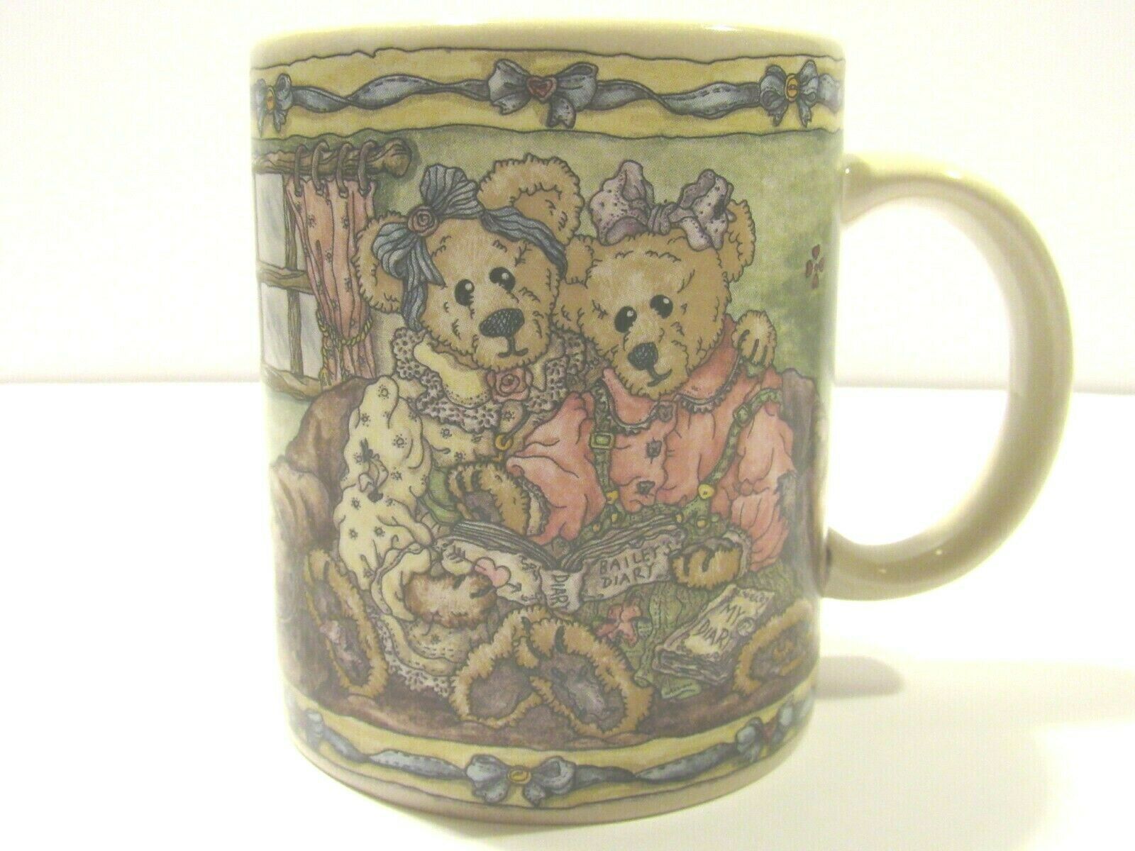 Vintage Boyds Collection Bearware Pottery Works Mug 1999 True Friendship Gift - $7.89