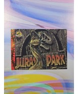 1993 Topps Jurassic Park Gold Art Trading Card | Dinosaurs at the Gate #8 - £3.74 GBP