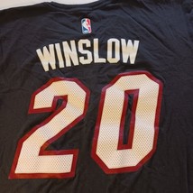 Adidas The Go-To Tee NBA Winslow # 20 Miami Heat Black T-Shirt Size 2XL image 4