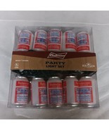 Budweiser Kurt Adler Beer Can Party Lights 10-Lights New In Pkg 110 Volt... - £19.07 GBP