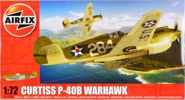 Level 1 Model Kit Curtiss P-40B Warhawk Fighter-Bomber Aircraft 1/72 Plastic Kit - £25.05 GBP