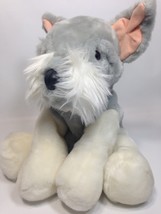 Animal Alley Schnauzer Puppy Dog Plush RARE Grey Stuffed Soft Toys R Us ... - £30.56 GBP