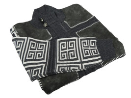 Men's Fancy European Sweater Jacket By Silversilk Fashionable 11012 Gray image 3