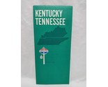 Vintage 1968 Kentucky Tennessee American Oil Company Brochure Travel Map - $27.71