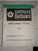 Chrysler Outboard Parts Catalog 75 HP - £8.69 GBP