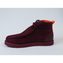 Men's TAYNO Wallabee Style Chukka Boots Soft Micro Suede MOJAVE S Wine image 11