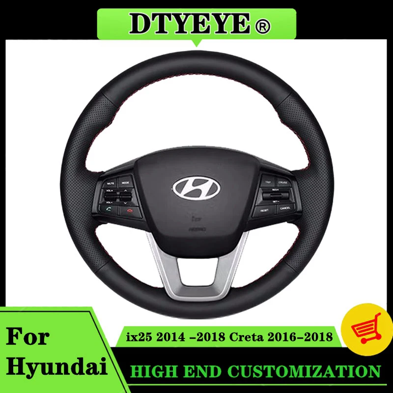Car Steering Wheel Cover For Hyundai ix25 2014 -2018 Creta 2016-2018 Car - £16.82 GBP