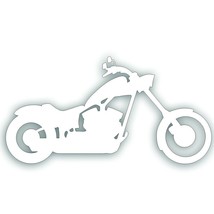 MOTORCYCLE DECAL chopper for custom iron horse big dog bobber bike trailer WHITE - £7.92 GBP