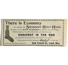 Shaw Stocking Socks 1894 Advertisement Victorian Fashion Lowell Mass ADB... - $14.99