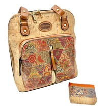 Portugal Cork Handbag Backpack Purse with Small Coin Purse Eco-Friendly ... - $108.90