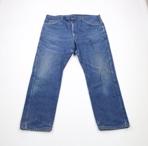 Vtg 90s LL Bean Mens 44x30 Thrashed Flannel Lined Straight Leg Denim Jeans USA - £38.96 GBP