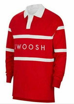 Nike Men&#39;s Sportswear Swoosh Rugby Long Sleeve Shirt CV0169 Small Was $70 NWT - £21.73 GBP
