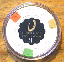 (1) $1. Horseshoe Casino Chip - Cleveland, Ohio - 2012 - $7.95