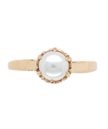 10k Yellow Gold Victorian 5.5mm Pearl Ring Size 6.75 Jewelry (#J7469) - $6,830.46 MXN