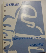 2007 Yamaha YZ450F YZ450FW Factory Service Manual LIT-11626-20-49 OEM - $257.27 MXN