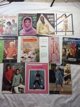 Vintage Knit Pattern Book Magazine Leaflet Lot Fashion 60s 70s 80s - $29.68