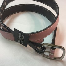 Fermi &amp; Telsa 21 Via Veneto Reversible Womens Pink Black Belt Large L - $5.47 CAD