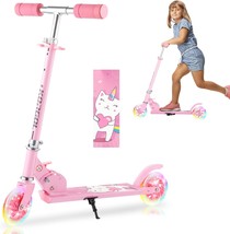 Scooter For Kids Ages 3-12 - Kids Kick Scooters With Led Light Up Wheels... - £49.62 GBP