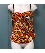 Sunset Inc Animal print Tankini swim Top style 70T - $583.15 MXN