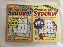 Lot of (2) Dell Crazy for Sudoku! Maximum Edition Puzzle Books Spring 2020 2021 - £15.10 GBP
