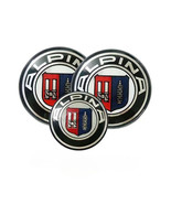 3Pcs BMW ALPINA Emblems Hood &amp; Trunk 82mm+74mm+45mm Badge E30 E36 E46 - $29.99