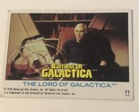 BattleStar Galactica Trading Card 1978 Vintage #71 Lorne Greene - $1.97
