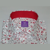Men Shirt J.Valintin Turkey Usa All Egyptian Cotton Axxess Style 3325-01 Red image 10