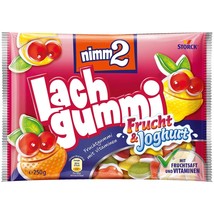 Storck Nimm2 LAUGH Gummies Fruit & Yoghurt gummies -250g -FREE SHIP - £8.55 GBP