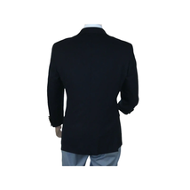 Men's RENOIR Classic Blazer 100% Wool Side vents Metal Buttons Notch 509-2 Navy image 13
