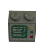 LEGO Classic Space 1pc GRAY 2x2 Printed Slope 45 Inverted Computer 3039p23 - $6.84 CAD