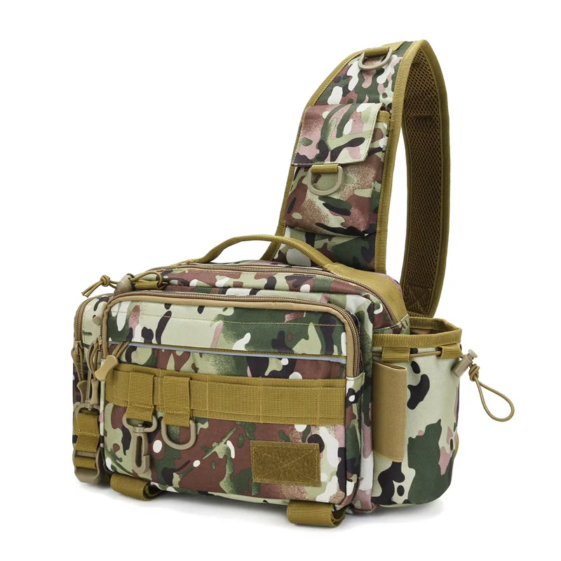 Fishing Chest Tackle Bag Single  Crossbody Bags Waist Pack Fish Lures Box Gear U - $56.69