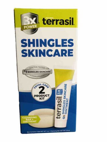 Terrasil Shingles Skincare Cleansing Bar Ointment Set 2.6oz
