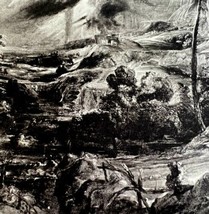 Rubens Philemon And Baucis Landscape Print 1939 Gray Tone Plate Art DWX2A - £19.65 GBP