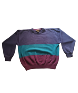 Eddie Bauer Knit Cotton Striped Sweater Men&#39;s Size XL Vintage 90&#39;s Color... - $35.06