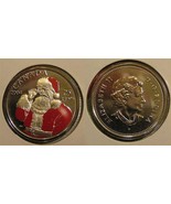 2004 Canada Painted Santa Claus Quarter - £13.50 GBP