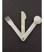 Tupperware On The Go Cutlery Silverware Fork Knife Spoon Snap Together 1... - $8.91