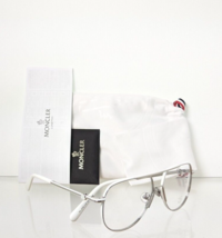 Brand New Authentic Moncler Eyeglasses ML 5202 016 56mm Silver Frame - £116.88 GBP