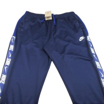 Nike Sportswear NSW Repeat Men&#39;s Jogger Pants Size XL Blue White NEW DM4... - £43.06 GBP