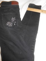 Women&#39;s sz 3R W26 L30 Hollister Love black denim Jeans high rise Super Skinny  - £14.78 GBP