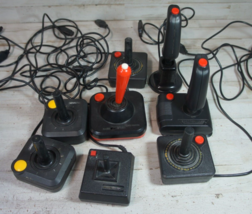 Lot of 8 Vintage Joystick Controllers for Atari 2600 with Problems PARTS... - $37.99