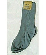 New Vintage Rubin-Spun Blue Men&#39;s Dress 100% Stretch Nylon Socks Size 6-... - £14.93 GBP