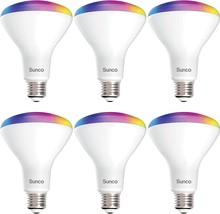 Sunco Br30 Alexa Smart Flood Light Bulbs Color Changing Led Recessed Wifi Bulb, - £62.53 GBP