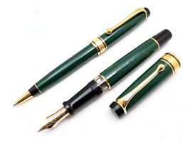 Aurora Optima Fountain Pen Y Boligrafo Nib En Oro De 14k Aurora Optima Italia - $479.00